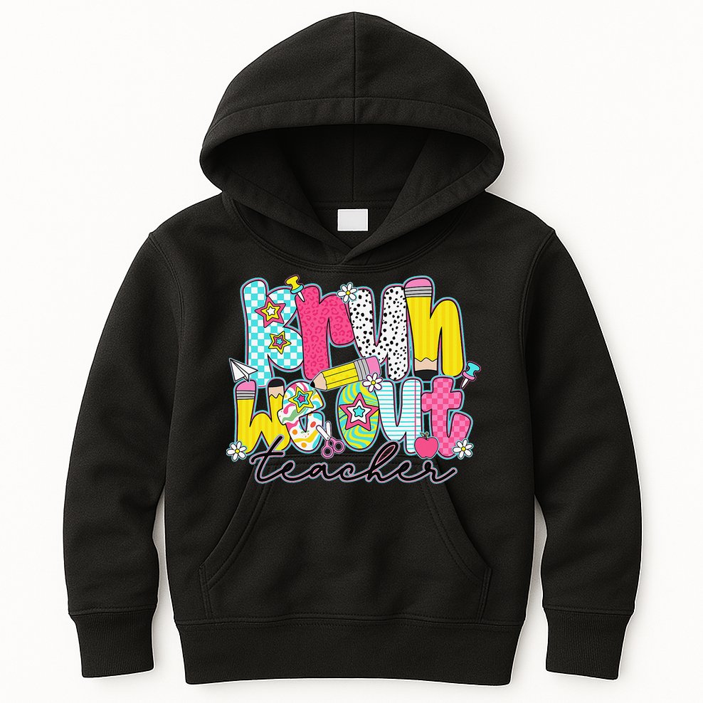 Funny End Of School Year Teacher Summer Bruh We Out Kids Hoodie