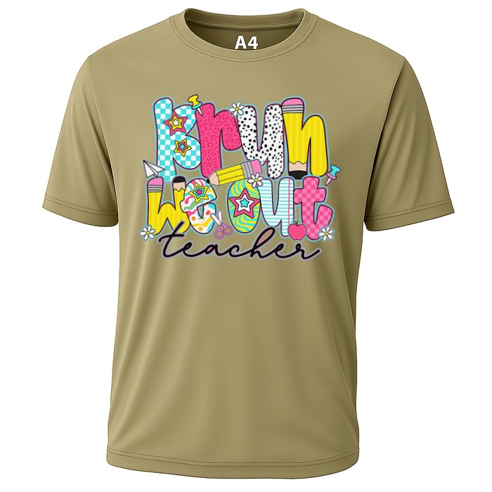 Funny End Of School Year Teacher Summer Bruh We Out Cooling Performance Crew T-Shirt
