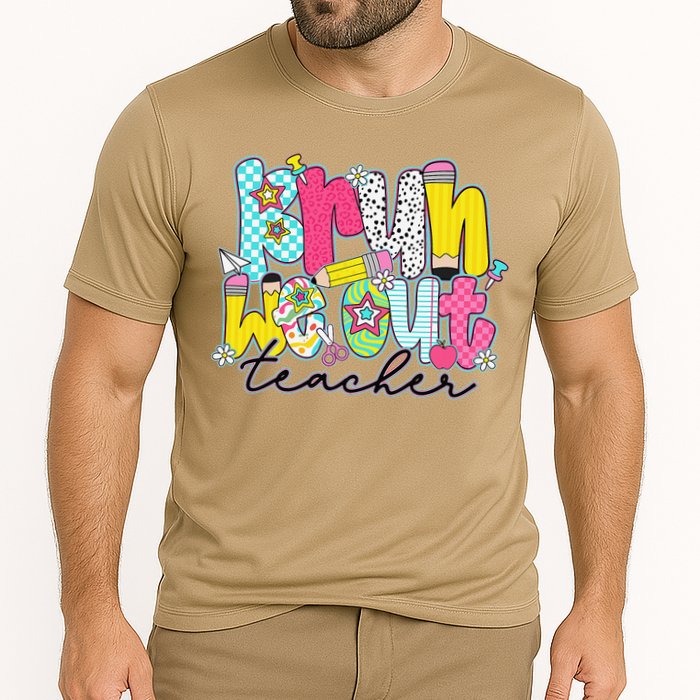 Funny End Of School Year Teacher Summer Bruh We Out Cooling Performance Crew T-Shirt