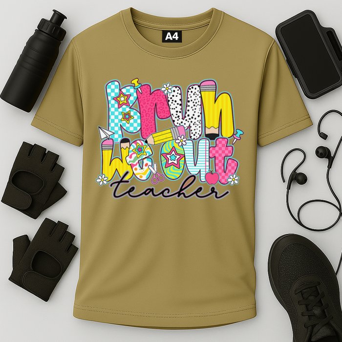 Funny End Of School Year Teacher Summer Bruh We Out Cooling Performance Crew T-Shirt