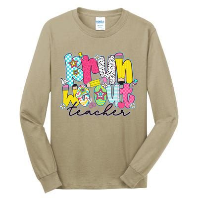 Funny End Of School Year Teacher Summer Bruh We Out Tall Long Sleeve T-Shirt