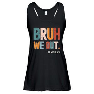 Funny End Of School Year Teacher Bruh We Out Summer Teachers Ladies Essential Flowy Tank