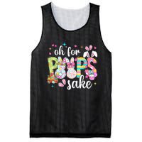 Funny Easter Oh For Bunnies Sake Happy Easter Day Mesh Reversible Basketball Jersey Tank