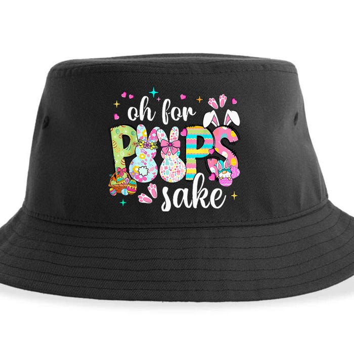 Funny Easter Oh For Bunnies Sake Happy Easter Day Sustainable Bucket Hat