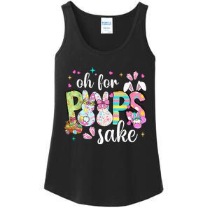 Funny Easter Oh For Bunnies Sake Happy Easter Day Ladies Essential Tank