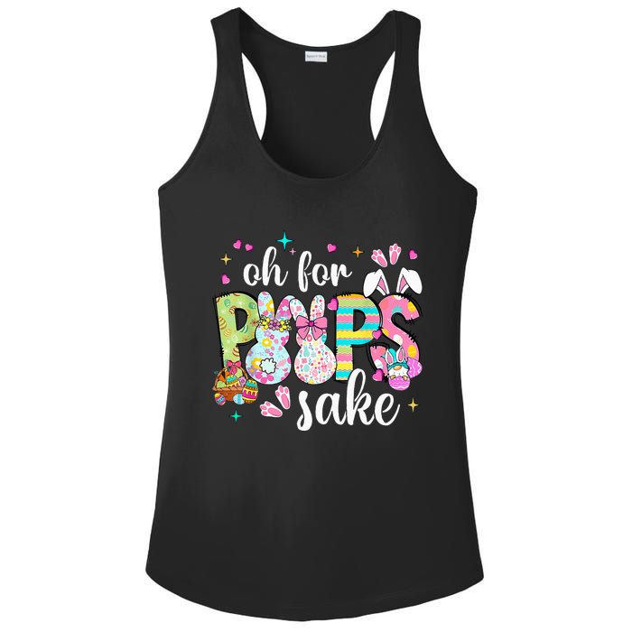 Funny Easter Oh For Bunnies Sake Happy Easter Day Ladies PosiCharge Competitor Racerback Tank