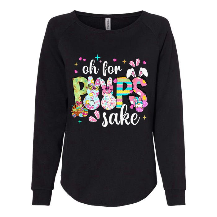 Funny Easter Oh For Bunnies Sake Happy Easter Day Womens California Wash Sweatshirt