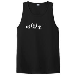 Funny Evolution Of Man Fly Fishing PosiCharge Competitor Tank