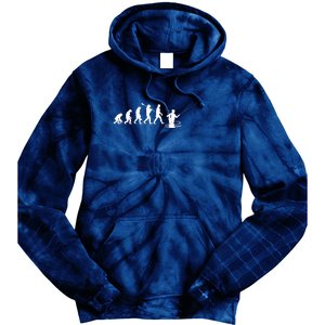 Funny Evolution Of Man Fly Fishing Tie Dye Hoodie