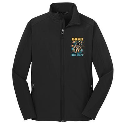 Funny End Of School Year Astronaut Summer Bruh We Out Funny Gift Core Soft Shell Jacket