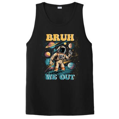 Funny End Of School Year Astronaut Summer Bruh We Out Funny Gift PosiCharge Competitor Tank