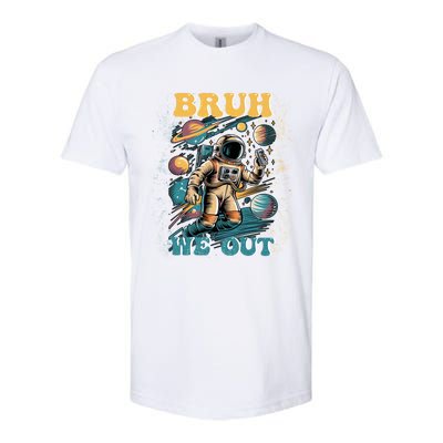 Funny End Of School Year Astronaut Summer Bruh We Out Funny Gift Softstyle CVC T-Shirt