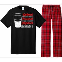 Funny Engineer Optimist Pessimist Glass Engineer Pajama Set