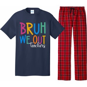 Funny End Of School Year Teacher Summer Bruh We Out Teachers Pajama Set