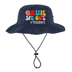 Funny End Of School Year Teacher Summer Bruh We Out Teachers Legacy Cool Fit Booney Bucket Hat