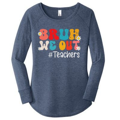 Funny End Of School Year Teacher Summer Bruh We Out Teachers Women's Perfect Tri Tunic Long Sleeve Shirt