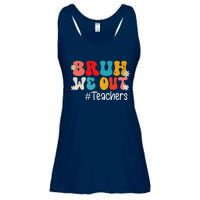 Funny End Of School Year Teacher Summer Bruh We Out Teachers Ladies Essential Flowy Tank