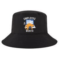 Funny Employee Of The Month Sleepy Cat Laptop Cool Comfort Performance Bucket Hat