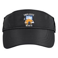 Funny Employee Of The Month Sleepy Cat Laptop Adult Drive Performance Visor