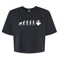 Funny Evolution Of Drummer Drumming Gifts For Drummers Bella+Canvas Jersey Crop Tee