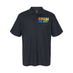 Funny End Of School Year Teacher Summer Bruh We Out Teachers Softstyle Adult Sport Polo