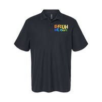 Funny End Of School Year Teacher Summer Bruh We Out Teachers Softstyle Adult Sport Polo