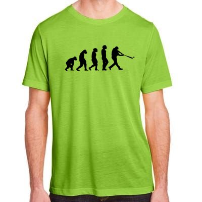 Funny Evolution Of Baseball Players Catcher Pitcher Fan Gift Adult ChromaSoft Performance T-Shirt