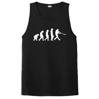 Funny Evolution Of Baseball Players Catcher Pitcher Fan Gift PosiCharge Competitor Tank