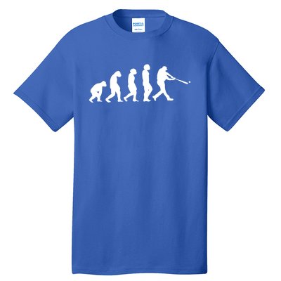 Funny Evolution Of Baseball Players Catcher Pitcher Fan Gift Tall T-Shirt