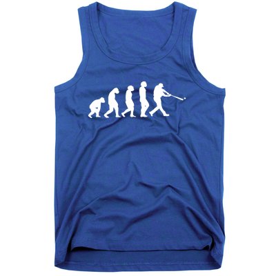 Funny Evolution Of Baseball Players Catcher Pitcher Fan Gift Tank Top