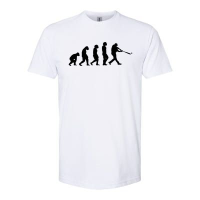 Funny Evolution Of Baseball Players Catcher Pitcher Fan Gift Softstyle CVC T-Shirt