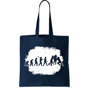 Funny Evolution Of Rugby Tote Bag