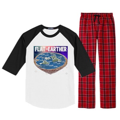 FlatEarther Earth Planet Space Lover Raglan Sleeve Pajama Set