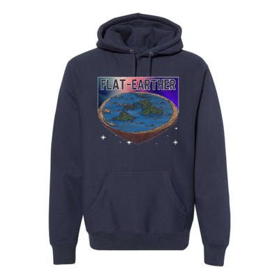 FlatEarther Earth Planet Space Lover Premium Hoodie