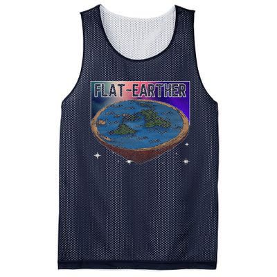 FlatEarther Earth Planet Space Lover Mesh Reversible Basketball Jersey Tank