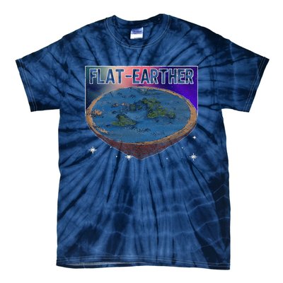 FlatEarther Earth Planet Space Lover Tie-Dye T-Shirt