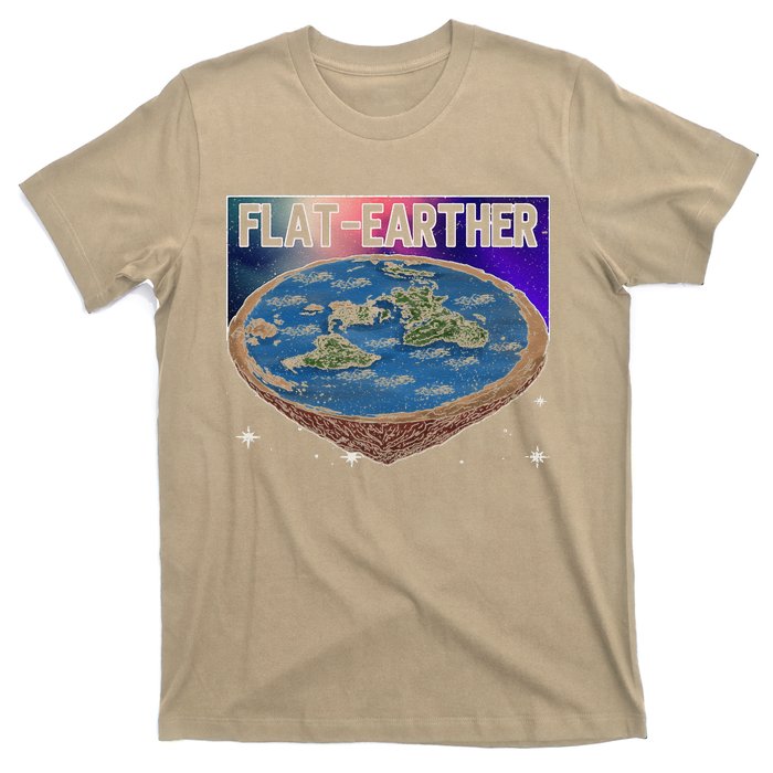 FlatEarther Earth Planet Space Lover T-Shirt