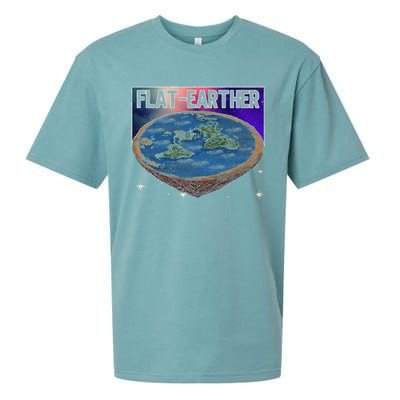 FlatEarther Earth Planet Space Lover Sueded Cloud Jersey T-Shirt