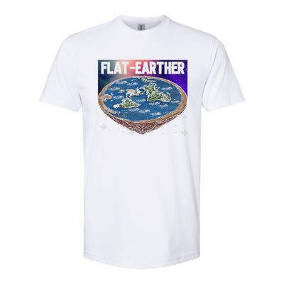 FlatEarther Earth Planet Space Lover Softstyle CVC T-Shirt