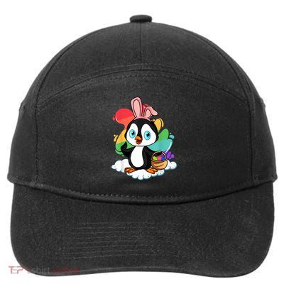 Funny Easter Penguin Lover Cute Egg 7-Panel Snapback Hat