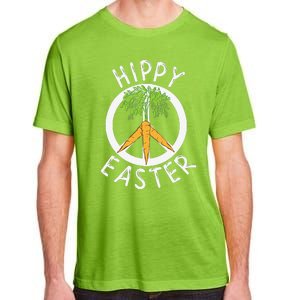 Funny Easter Peace Sign Hippy Easter Carrots Adult ChromaSoft Performance T-Shirt