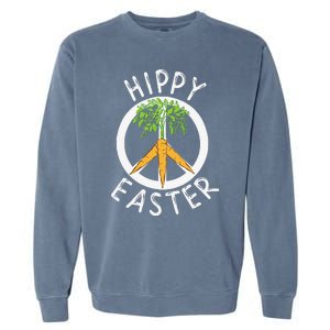 Funny Easter Peace Sign Hippy Easter Carrots Garment-Dyed Sweatshirt