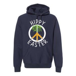 Funny Easter Peace Sign Hippy Easter Carrots Premium Hoodie