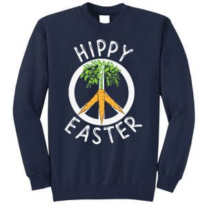 Funny Easter Peace Sign Hippy Easter Carrots Tall Sweatshirt