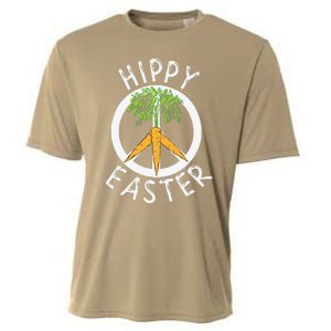 Funny Easter Peace Sign Hippy Easter Carrots Cooling Performance Crew T-Shirt