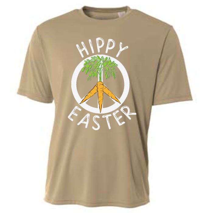 Funny Easter Peace Sign Hippy Easter Carrots Cooling Performance Crew T-Shirt