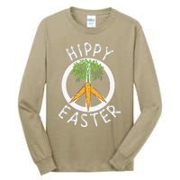 Funny Easter Peace Sign Hippy Easter Carrots Tall Long Sleeve T-Shirt