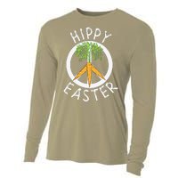 Funny Easter Peace Sign Hippy Easter Carrots Cooling Performance Long Sleeve Crew