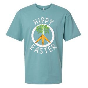 Funny Easter Peace Sign Hippy Easter Carrots Sueded Cloud Jersey T-Shirt