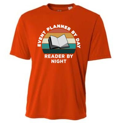 Funny Event Planner By Day Reader By Night: Cool Book Lover Gift Cooling Performance Crew T-Shirt